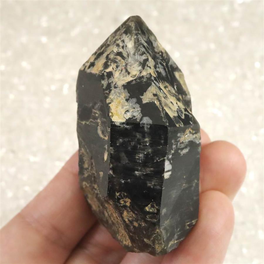 岐阜県中津川市苗木産 黒水晶（モリオン）原石 82.2g 【榎本通商58581】_1
