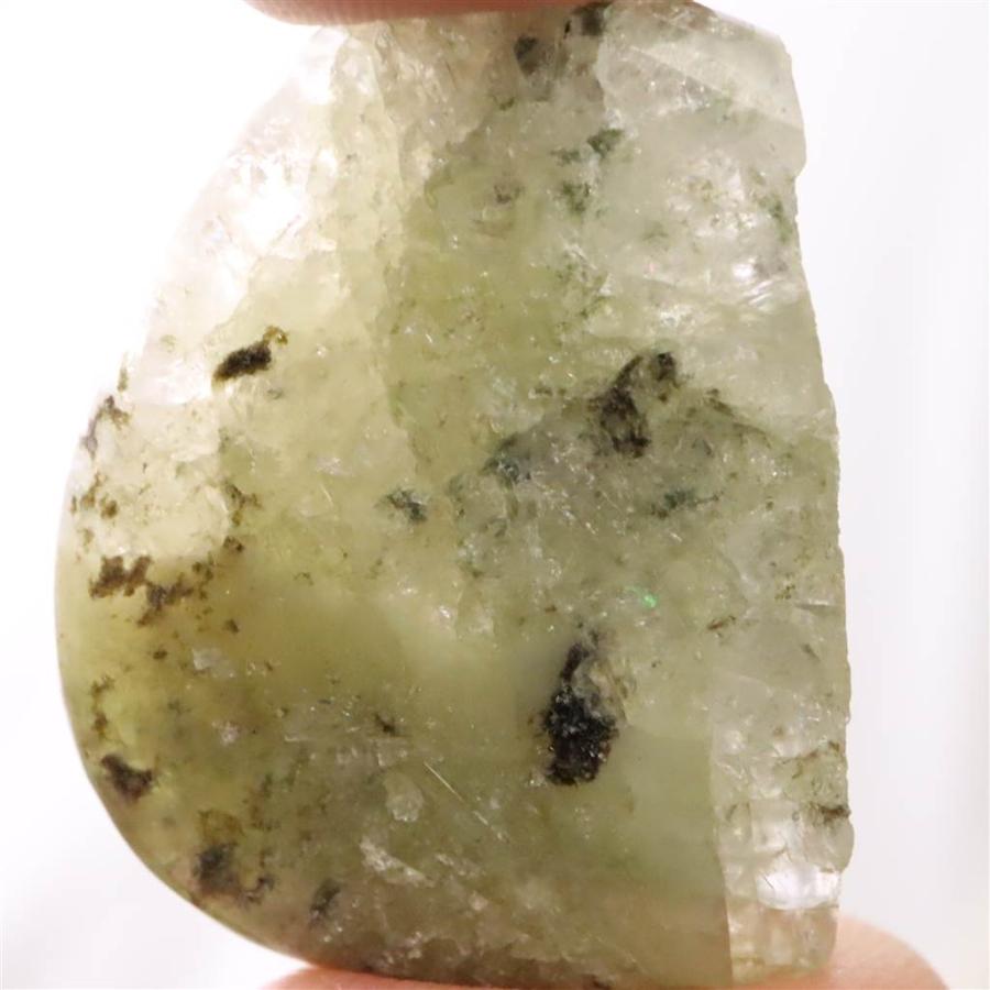 ロシア産 フェナカイト 原石 ハーフ磨き 12.08g 【榎本通商60180