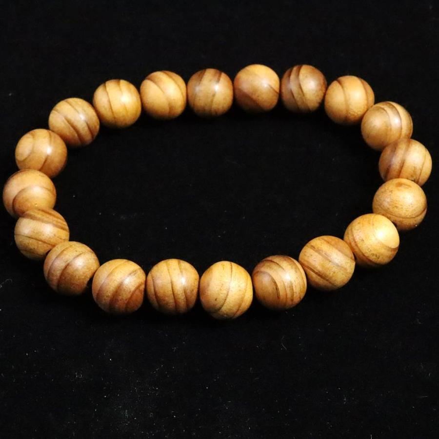 伊勢神宮御山杉 内宮大杉 11mm玉ブレスレット 証明書付 6.62g 【榎本