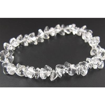 ロッククリスタル　ハートブリリアントカット　ブレスレット