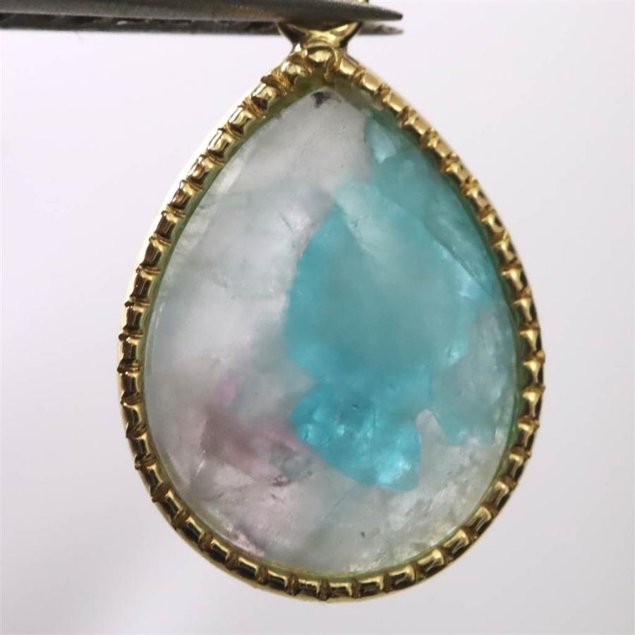 パライバトルマリン　のかけら入り　水晶ボトル　ペンダント d96026e032300ee9570b9670d1c069