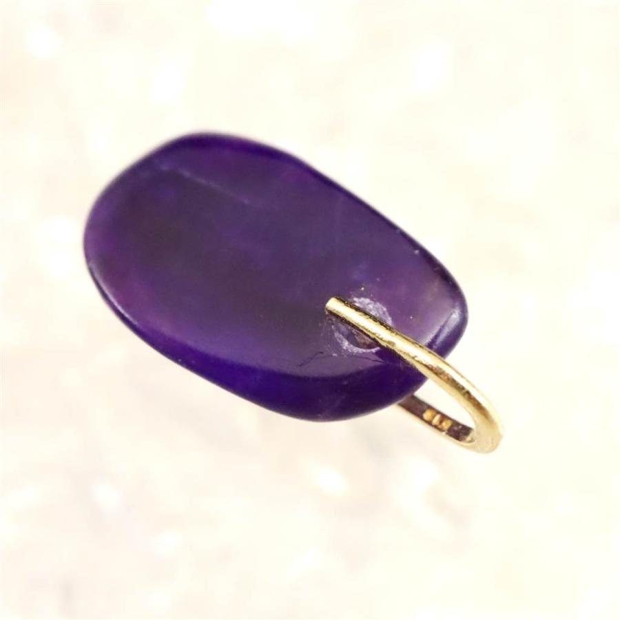 スギライト タンブル ペンダントトップ K18YG 0.75g 【榎本通商64765】_3