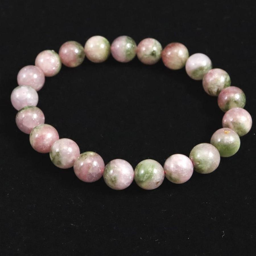 ウォーターメロン トルマリン AA+ 8.5mm玉ブレスレット 20.9g 【榎本