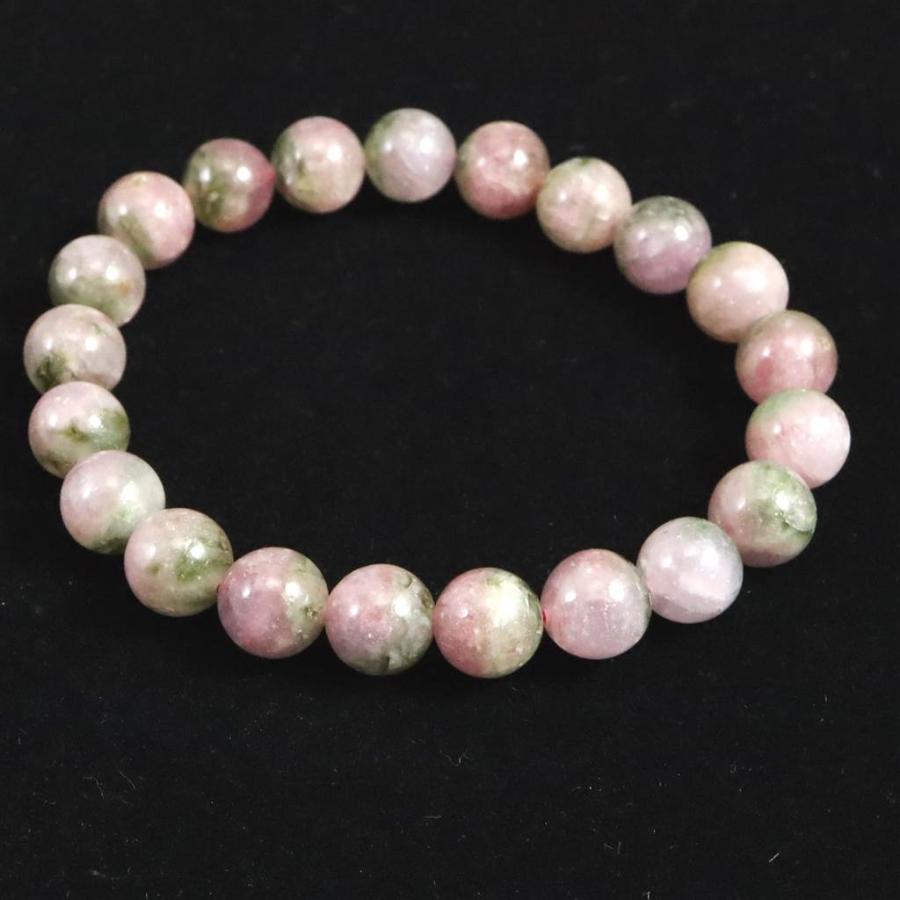 ウォーターメロン トルマリン AA+ 8.5mm玉ブレスレット 20.9g 【榎本