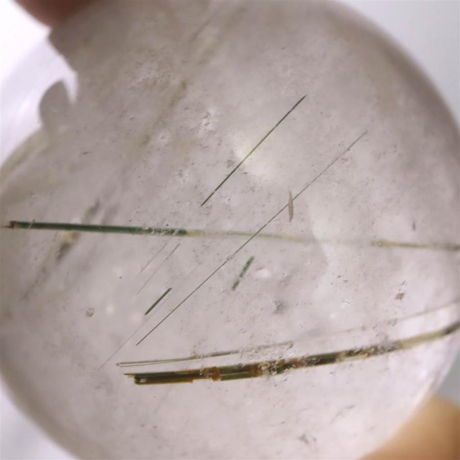 ザギマウンテンクォーツ エジリン入り 39mmスフィア 80.5g 【榎本通商 