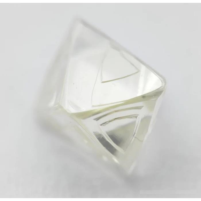 天然 ダイヤモンド ソーヤブル結晶 正八面体 トライゴン 0.385ct Iカラー VVS1  ソ付 【榎本通商70283】の画像