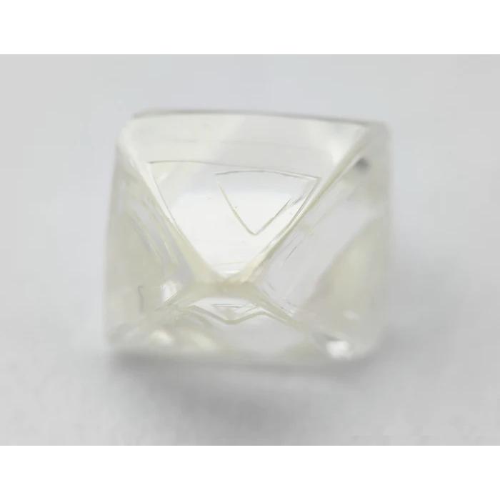 天然 ダイヤモンド ソーヤブル結晶 正八面体 トライゴン 0.385ct Iカラー VVS1  ソ付 【榎本通商70283】の画像
