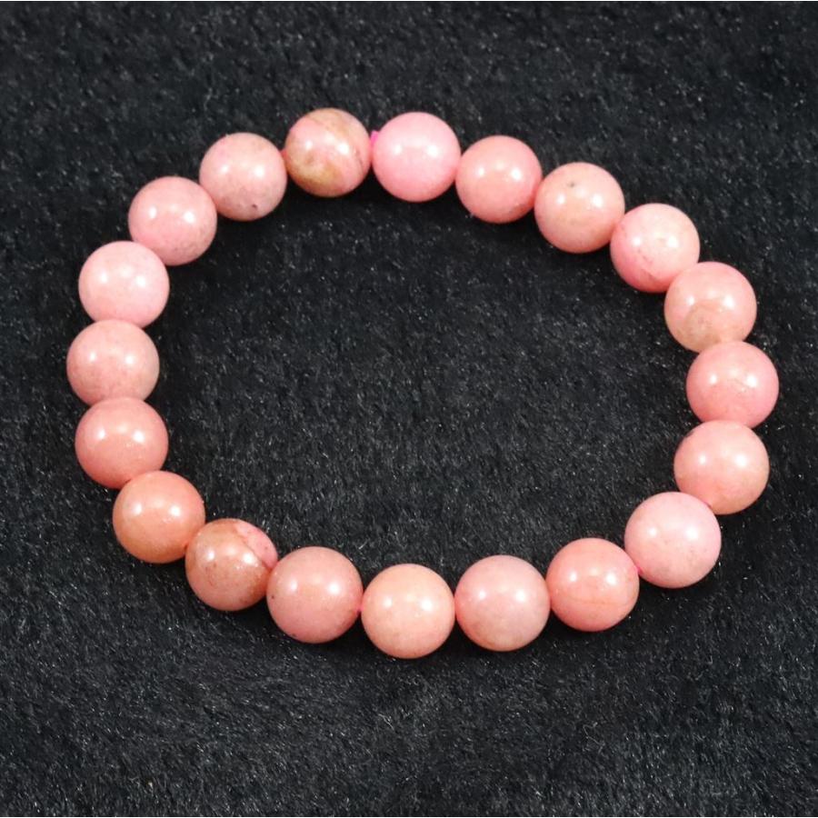 愛知県産ロードナイト【ラブシリカ】(4A) 10mm玉ブレスレット 証明書付