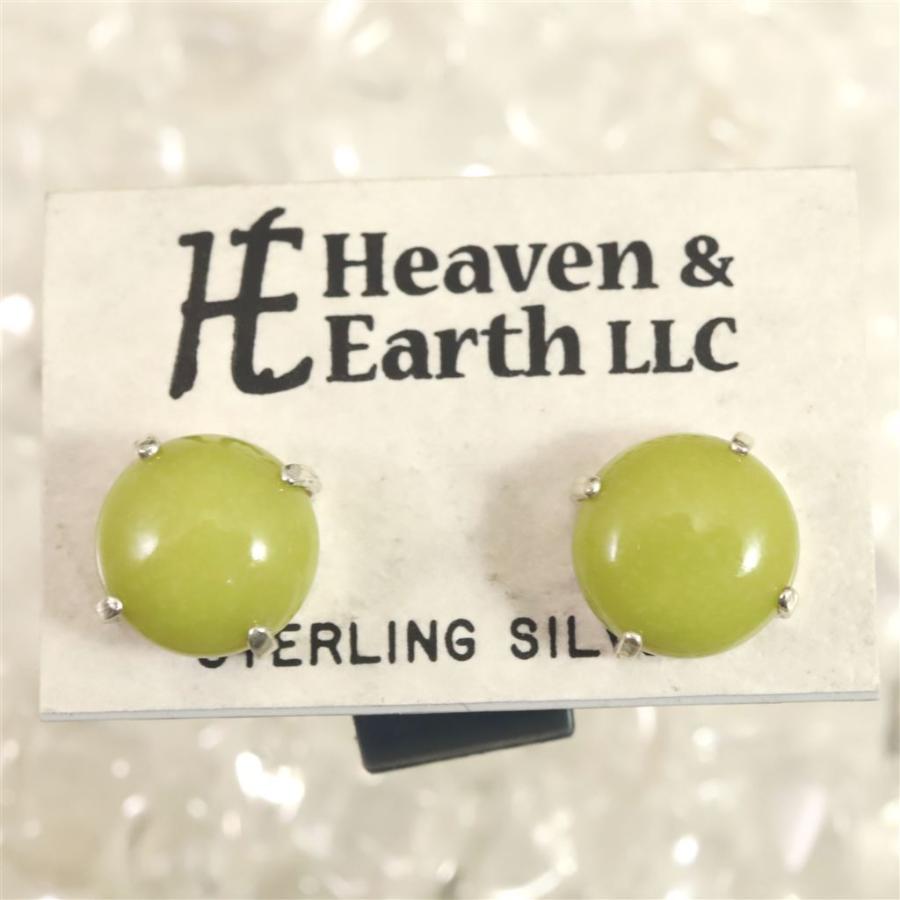 H＆E社 ヒーラーライト　10mmラウンド ピアス　 証明書付 【榎本通商73077】