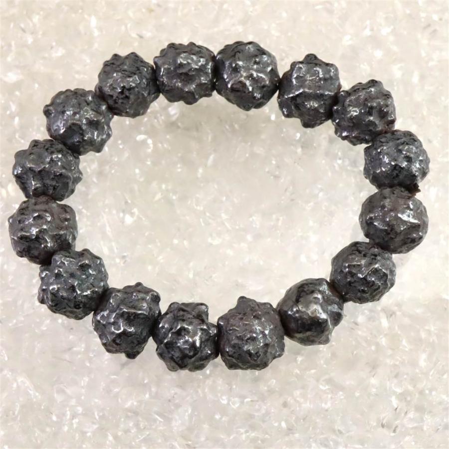エジプト産 メテオライト 珪化鉄隕石 原石 プレスレット 110g 【榎本