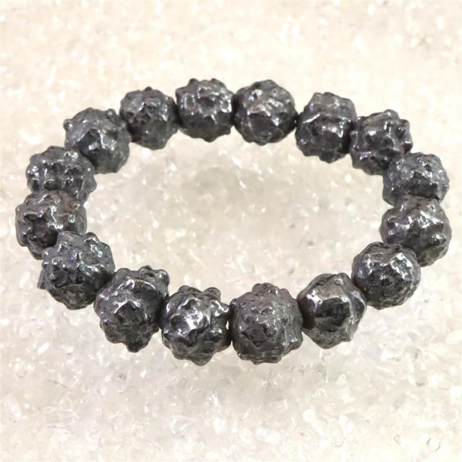 エジプト産 メテオライト 珪化鉄隕石 原石 プレスレット 110g 【榎本