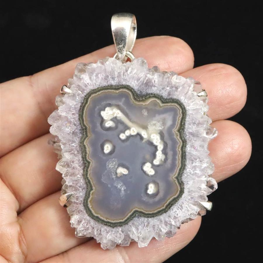 フラワーアメジスト／スタラクライト ペンダントトップ 30.8g 【榎本