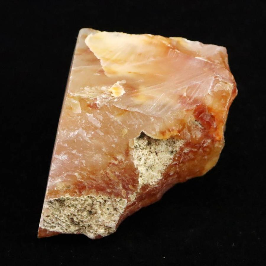 島根県 花仙山 めのう 瑪瑙 40mm原石 ディレクトリーカード付 65.2g