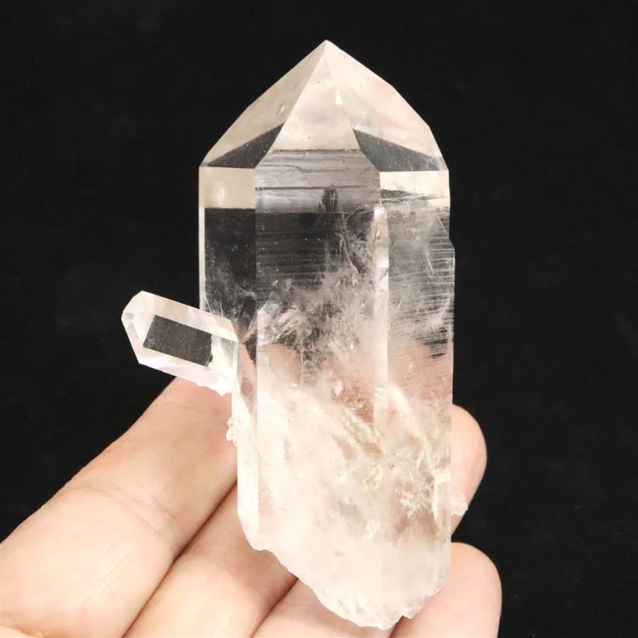 米国アーカンソー州産水晶 原石 ダウ ユニコーン 貫入 レコード 