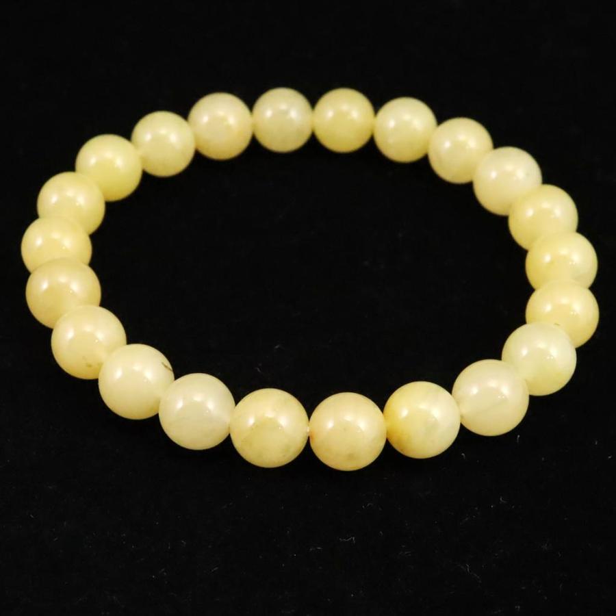 H&E社 サチャロカイエローアゼツライト（AZOZEO) 8mm玉ブレスレット