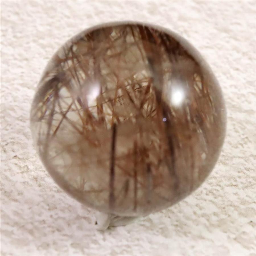 レッドブロンズルチルクォーツ 25mmスフィア 22.1g 【榎本通商86722