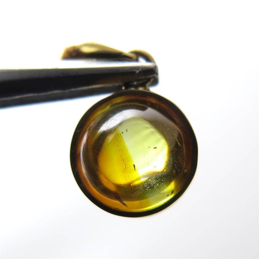 スファレライト 5.5mmラウンド ペンダントトップ K18YG 0.62g 【榎本