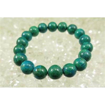 クリソコラ 10.5mm玉ブレスレット【929435a】 : 榎本通商 - 通販