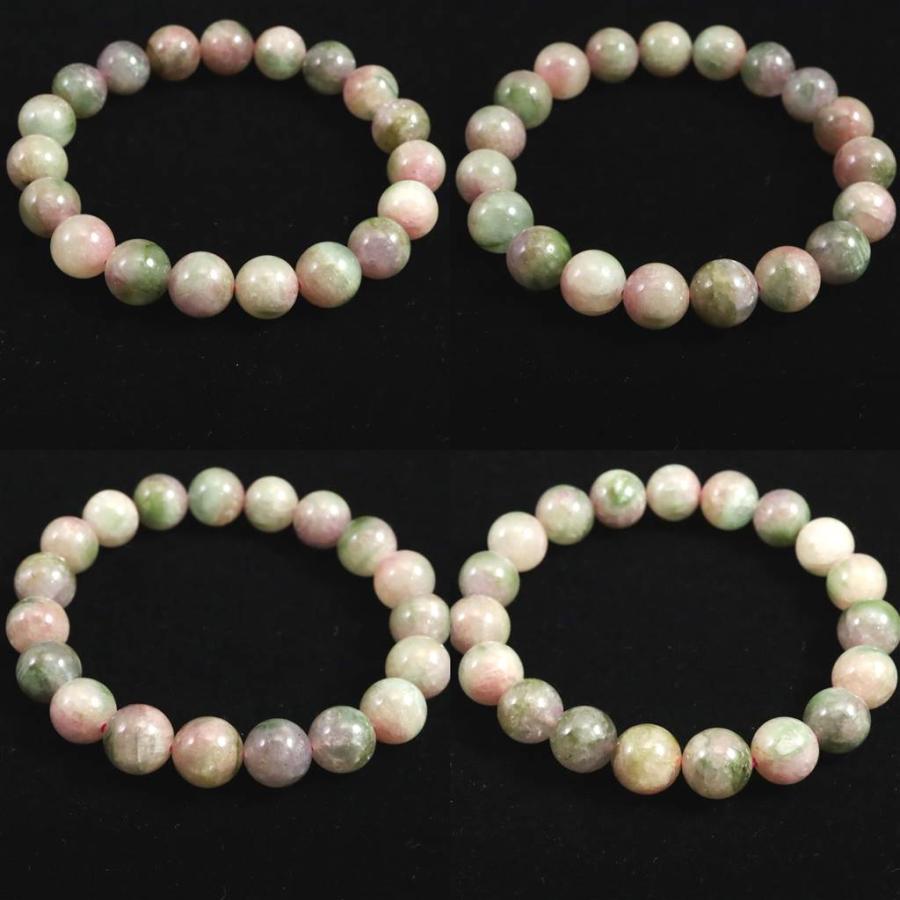 ウォーターメロン トルマリン AA+ 10mm玉ブレスレット 30.5g 【榎本