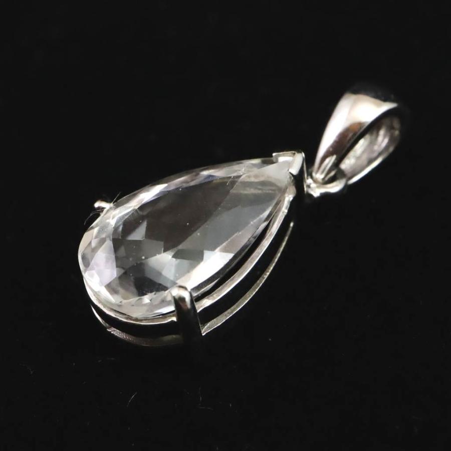 ブラジル産 フェナカイト 14mmペアシェイプカット ペンダントトップ 鑑別書付 3.60ct 【榎本通商96281】の画像