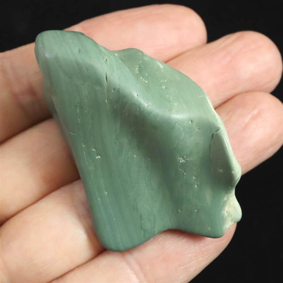 出雲碧玉 出雲石 原石 磨き 29.6g ディレクトリーカード付 【榎本通商