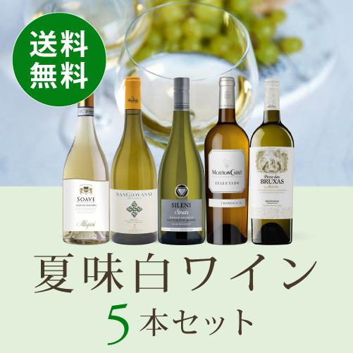 毎日続々入荷 ワイン ワインセット 夏味白ワイン5本セット Wr6 5 X 5 送料無料 750ml