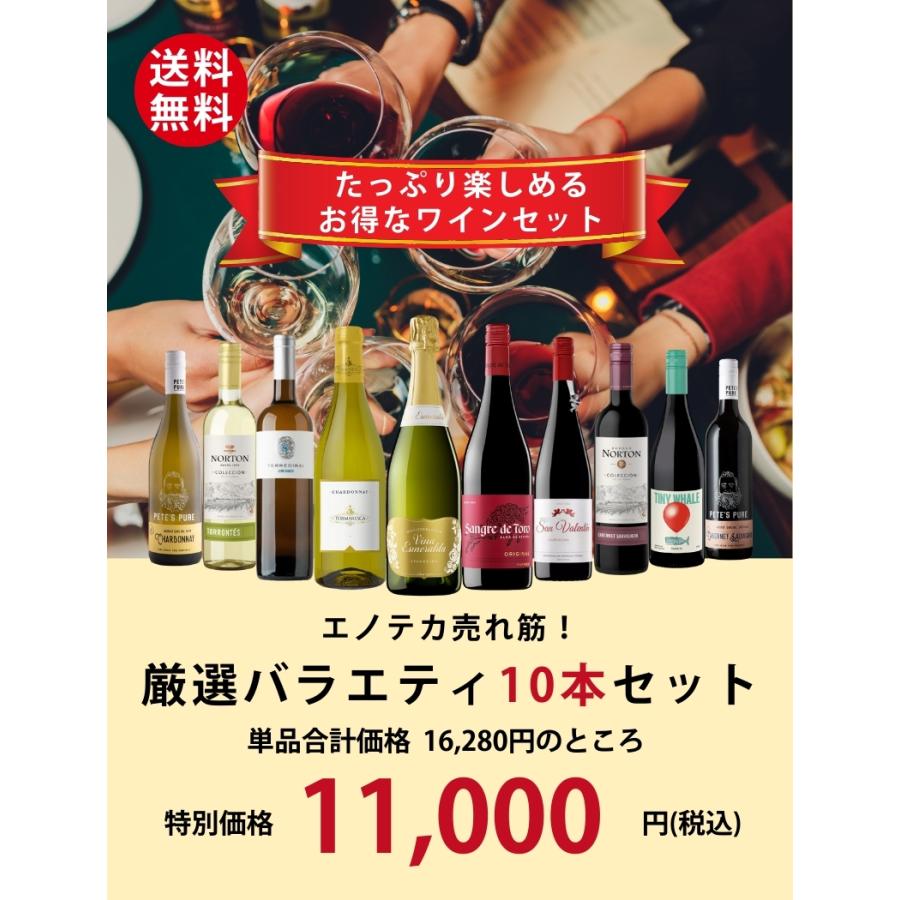 ENOTECA ワイン　2本セット ワインセット エノテカ売れ筋！厳選バラエティー10本セット PP12-1