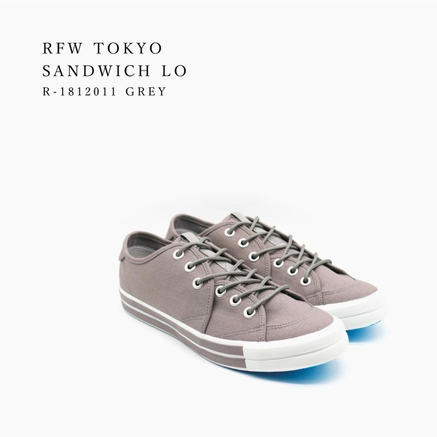 RFW スニーカー シューズ メンズ レディース アールエフダブリュー サンドウィッチ ロー SANDWICH-LO STANDARD R-1812011 GREY グレー｜enots-revir｜03