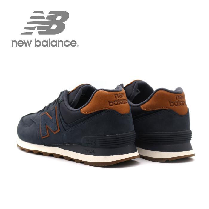 NEW BALANCE ML574NBD DARK NAVY/BROWN ニューバランス スニーカー
