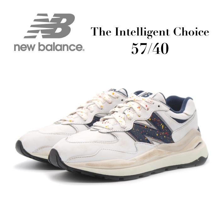 NEW BALANCE M5740FD1 WHITE/NAVY ニューバランス 5740 スニーカー