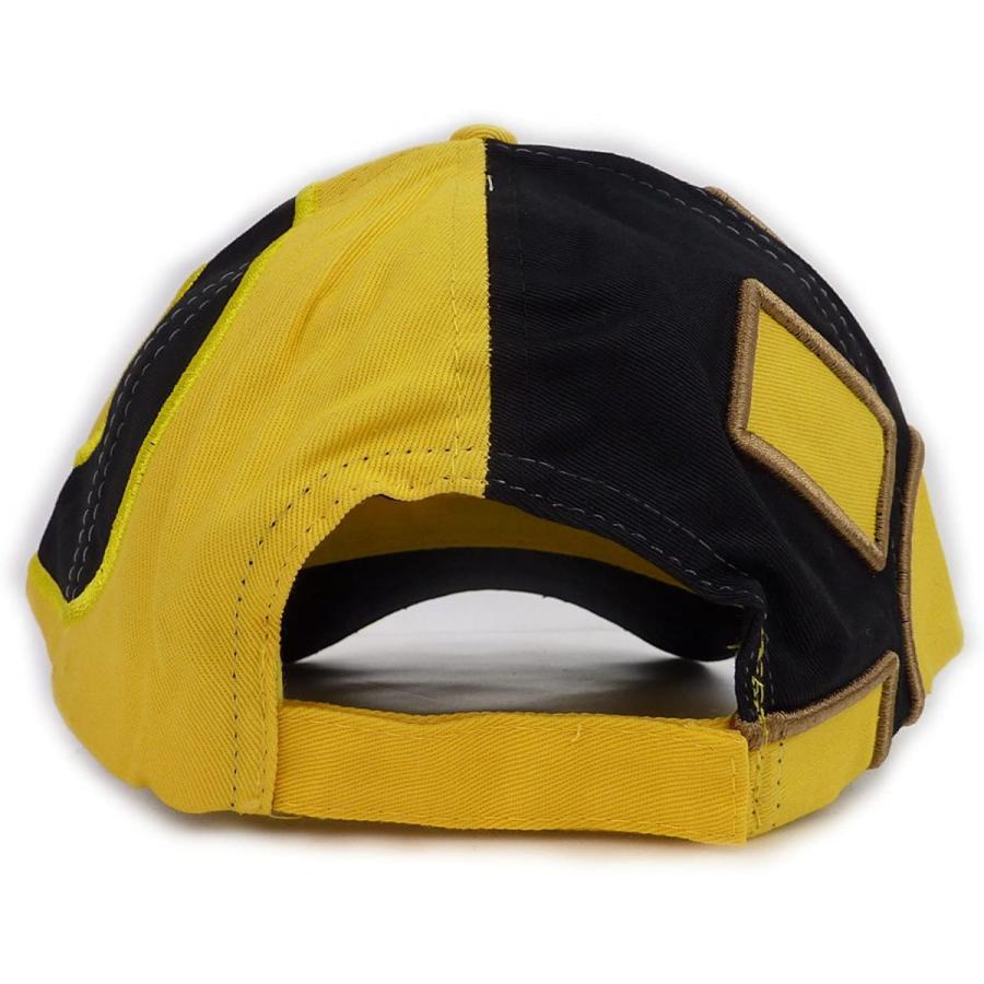 並行輸入品] VR46 バイザー刺繍 カーブバイザーキャップ (イエロー
