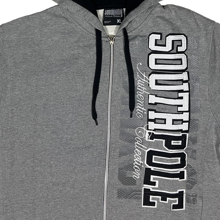 並行輸入品] SOUTH POLE サウスポール フロントロゴプリント ジップ 