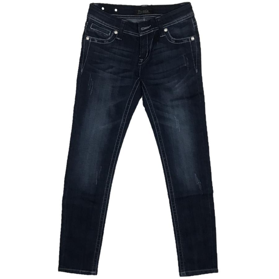 並行輸入品] PUZZLE JEANS パズルジーンズ バタフライ ストーンロゴ 