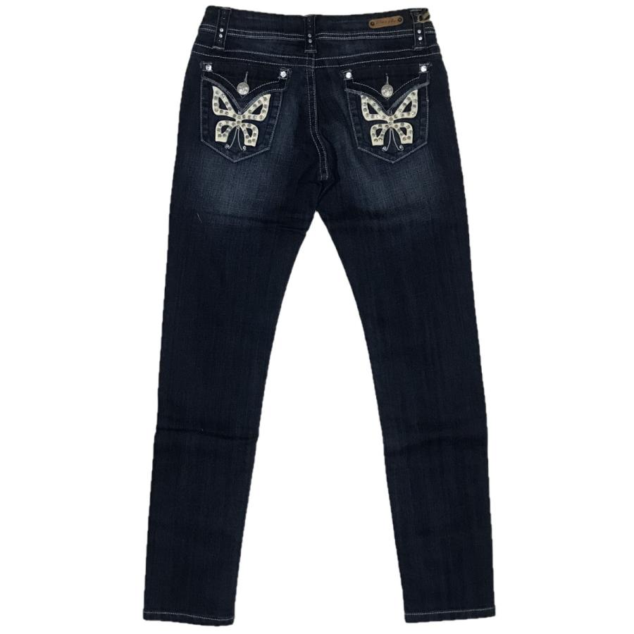 並行輸入品] PUZZLE JEANS パズルジーンズ バタフライ ストーンロゴ 