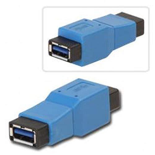 超歓迎  LINDY USB3.0変換アダプタ USBタイプAメス-タイプAメス(型番:71256) USBハブ
