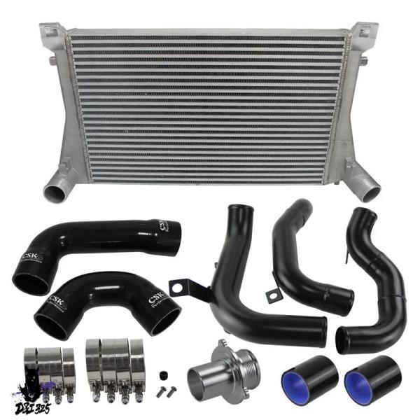 互換品  アウディ A3 S3 VW ゴルフ GTI R MK7 EA888 1.8T 2.0T TSI ブラック ボルトオン アップグレード インタークーラー キット  社外製.の画像
