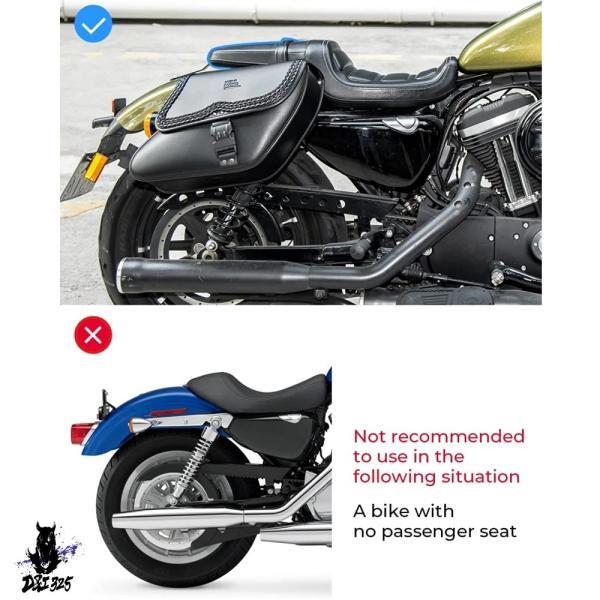 互換品 Kemimotoバイク バイク サドルバッグレザーサイドバッグロック防水サドルバッグスポーツスターxl883 xl1200ツーリングキャリアバッグ._2