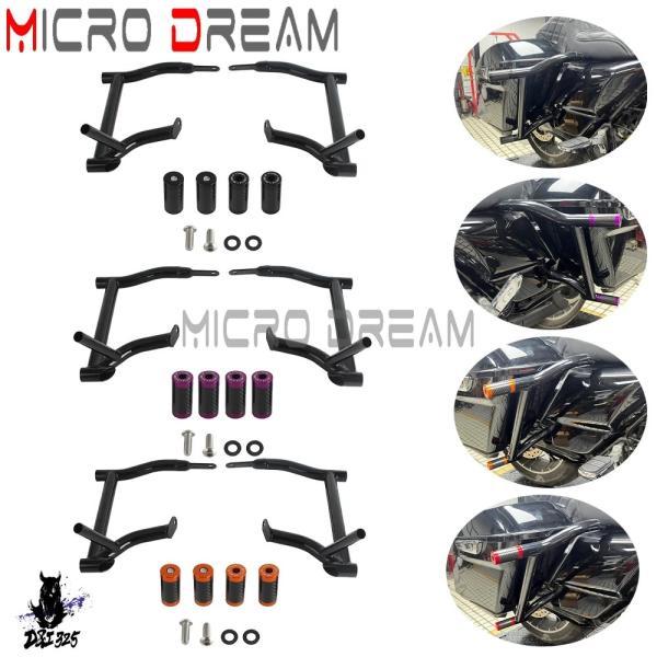 互換品 サドルバッグガードクラッシュバー ハーレーロードグライド エンドチューブスライダー fltr i fltrx ultra cvo se fltruse Road King cvo se 4._1