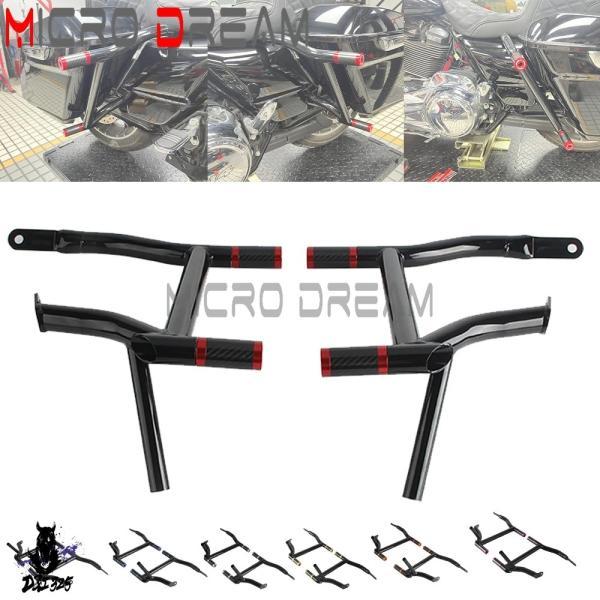 互換品 サドルバッグガードクラッシュバー ハーレーロードグライド エンドチューブスライダー fltr i fltrx ultra cvo se fltruse Road King cvo se 4._2