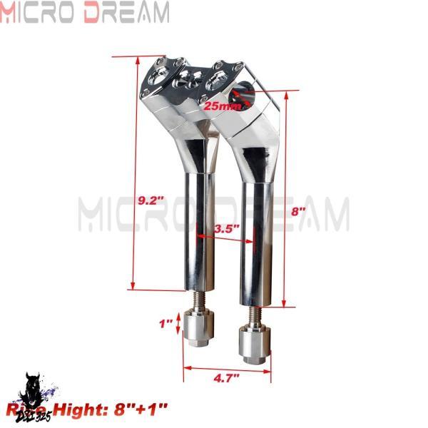 【互換品】 バイク 汎用 カラープルバックハンドルバー 1インチ 25mm ハーレー ホンダ ヤマハ スズキ カワサキ BMW マウント_2