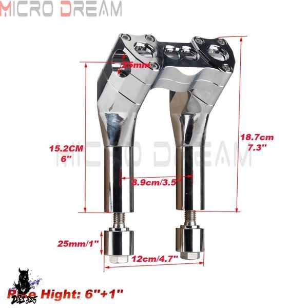 【互換品】 バイク 汎用 カラープルバックハンドルバー 1インチ 25mm ハーレー ホンダ ヤマハ スズキ カワサキ BMW マウント_3