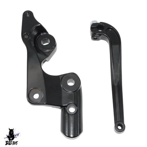 互換品 バイクe Black アルミ ward Controls Kits フットペグ Rest Harley Softail Street Bob Low Rider Standard FXLR FXBB 18-Up.