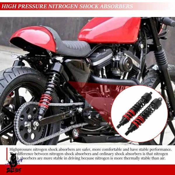 互換品  2x 15インチ /380mm リアエアショックアブソーバー ショックダンパー ハーレーダビッドソン スポーツスター XLH883 XLH1200 1986-2003 XLH1100 19._3
