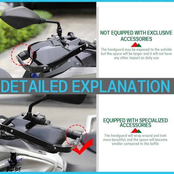 互換品 ホンダ トランザルプ XL 750 XL750 2023-2025 アルミ製ハンドルバーハンドガード 高調整可能 ハンドガードシールド レバーガード_2