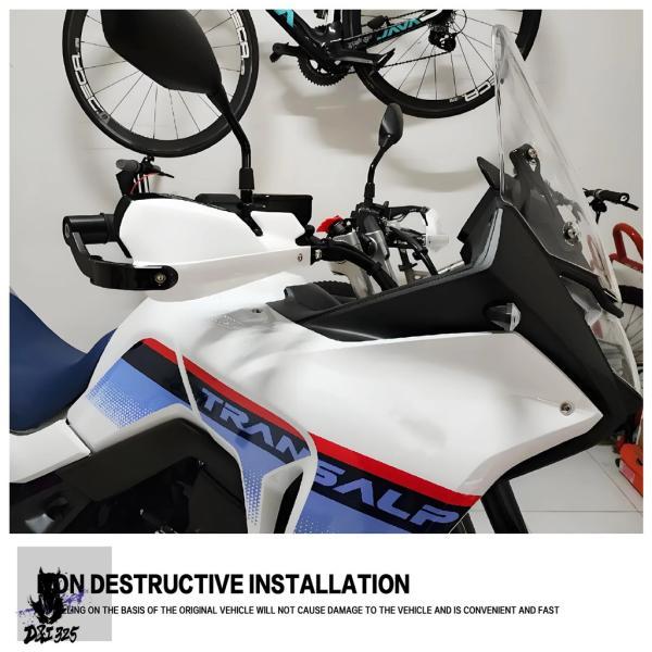 互換品 ホンダ トランザルプ XL 750 XL750 2023-2025 アルミ製ハンドルバーハンドガード 高調整可能 ハンドガードシールド レバーガード_5