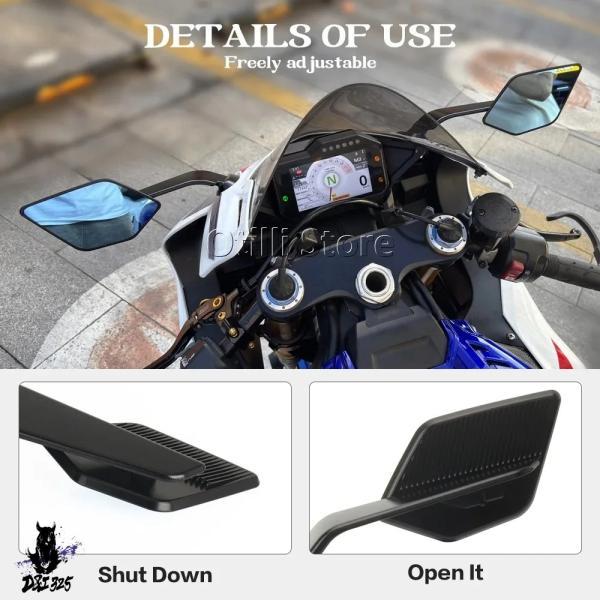 互換品  CBR1000RR 2025 バイクミラーカスタム風防調整可能回転式リアビューミラー ホンダ CBR1000RR-R CBR1000 RR RR-R._6