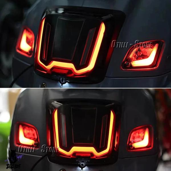 互換品  ベスパGTV300セイジョルニGTS300スーパーテックバイク LEDテールライト LEDテールランプ リアブレーキテールランニングライトGTS300 HPE._5
