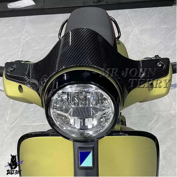 互換品 バイクフロントガラス延長スポイラーフロントガラスウィンカーベスパ GTS 300 スーパー gts 300 GTS300 スーパー 2023 2024._2