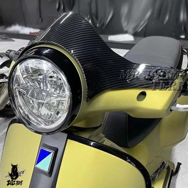 互換品 バイクフロントガラス延長スポイラーフロントガラスウィンカーベスパ GTS 300 スーパー gts 300 GTS300 スーパー 2023 2024._3