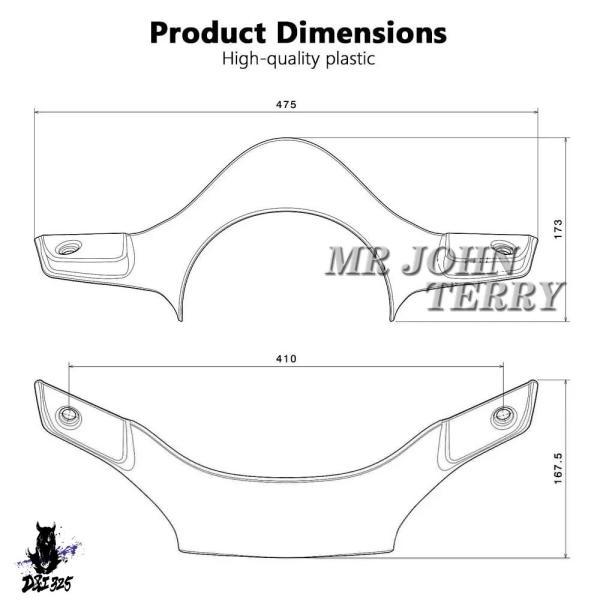 互換品 バイクフロントガラス延長スポイラーフロントガラスウィンカーベスパ GTS 300 スーパー gts 300 GTS300 スーパー 2023 2024._5